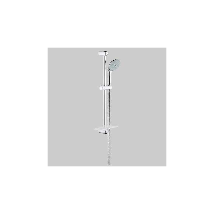 Asta SALISCENDI con portasapone TEMPESTA 3 getti - cromo