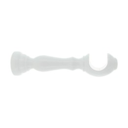 SUPPORTO LEGNO P/BASTONE BIANCO 25 CM 2 PZ