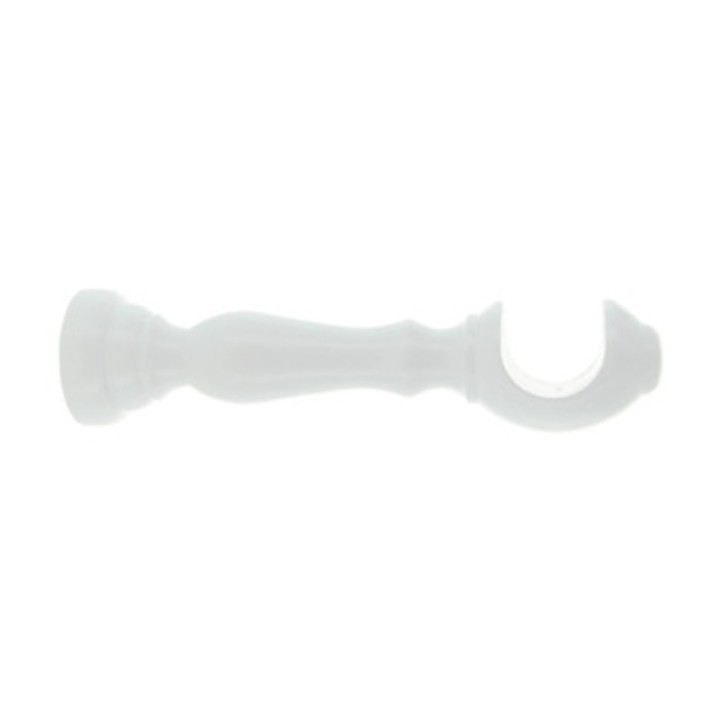 SUPPORTO LEGNO P/BASTONE BIANCO 25 CM 2 PZ