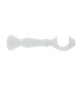 SUPPORTO LEGNO P/BASTONE BIANCO 10 CM 2 PZ