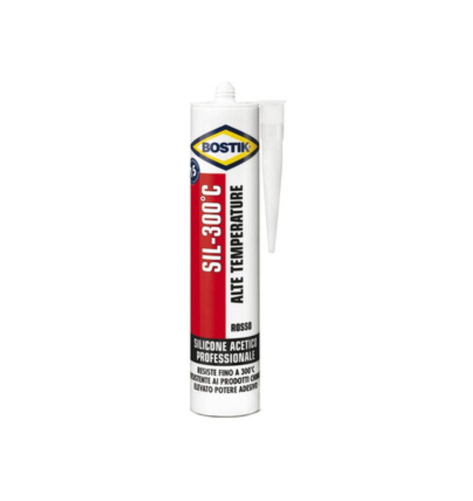 BOSTIK SILICONE SIL-300 C ALTA TEMPERAT 300 ML CART