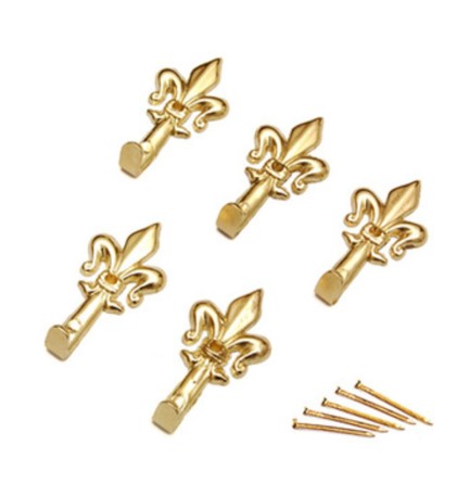 BL GANCIO P/QUADRO GIGLIO 47 MM ORO L N. 2 5 PZ*