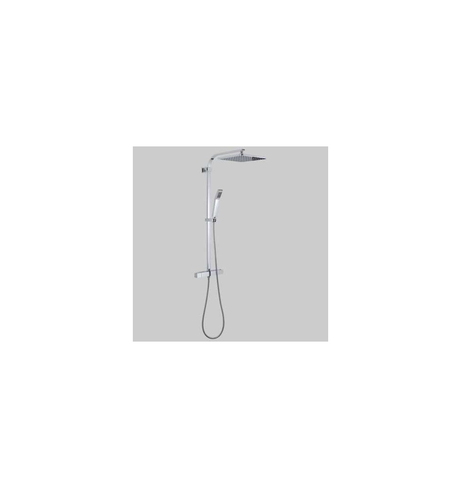 SET COLONNA STARMIX 01 QUADRO CON MISCELATORE TERMOSTATICO - Cromata