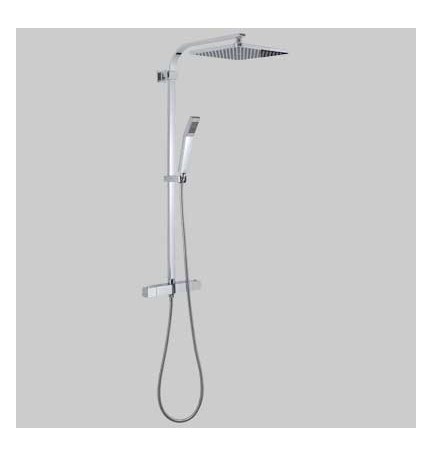 SET COLONNA STARMIX 01 QUADRO CON MISCELATORE TERMOSTATICO - Cromata