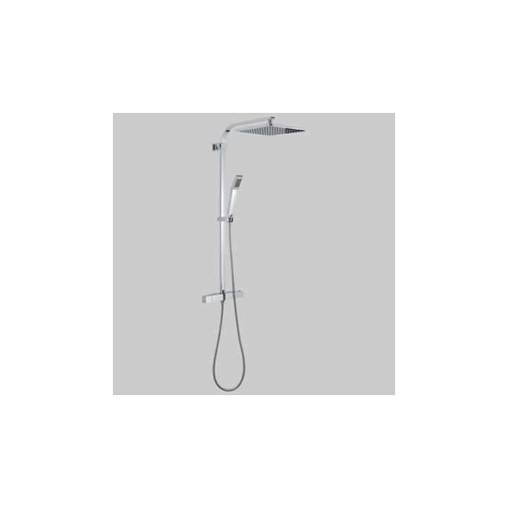 SET COLONNA STARMIX 01 QUADRO CON MISCELATORE TERMOSTATICO - Cromata