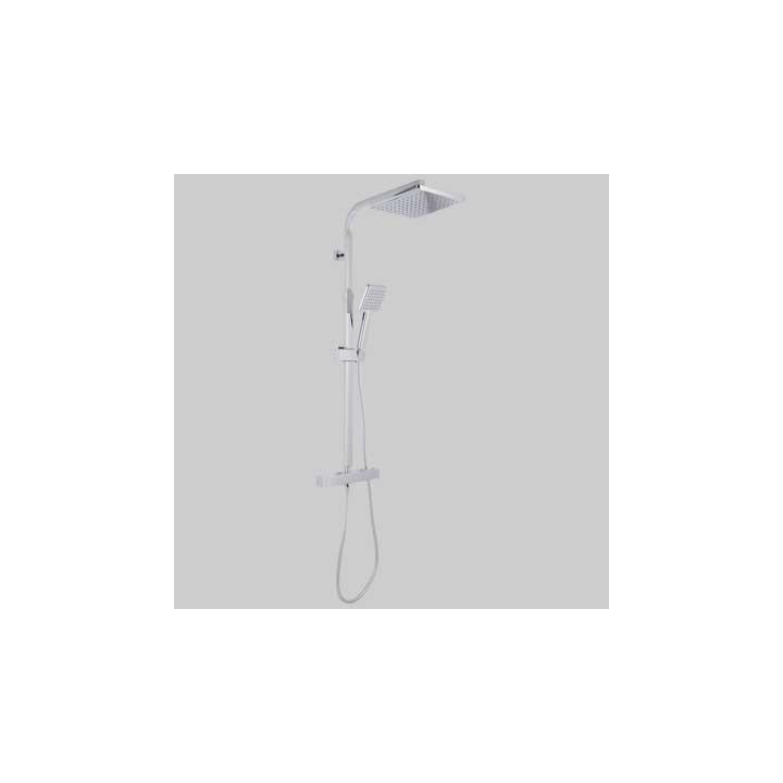 SET COLONNA SQUARE QUADRA CON MISCELATORE TERMOSTATICO - Cromata