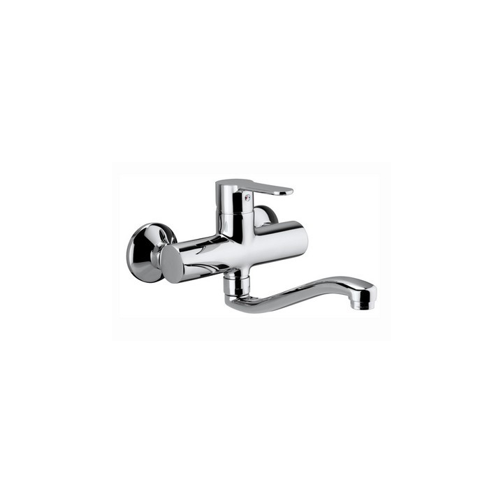MISCELATORE MONOC. LAVELLO A MURO LINEA BLU Cromo