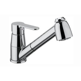 MISCELATORE MONOC. LAVELLO CON DOCCIA ESTRAIBILE LINEA BLU Cromo