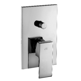 MISCELATORE MONOC. INCASSO DOCCIA CON DEVIATORE LINEA ELLE Cromo