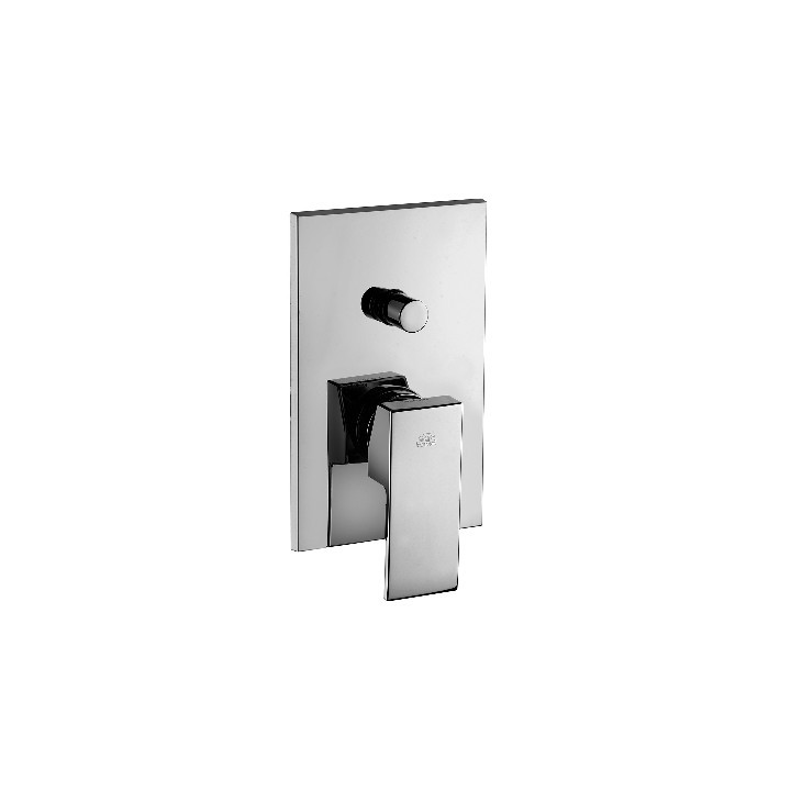 MISCELATORE MONOC. INCASSO DOCCIA CON DEVIATORE LINEA ELLE Cromo