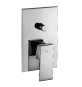 MISCELATORE MONOC. INCASSO DOCCIA CON DEVIATORE LINEA ELLE Cromo