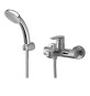 MISCELATORE MONOCOMANDO VASCA CON SUPPORTO LINEA GREEN Cromo