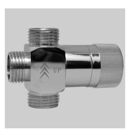 DEVIATORE IN OTTONE PER SET COLONNA QUADRA -