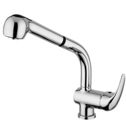 MISC. LAVELLO DOCCIA ESTRAIBILE LEVA LATERALE NETTUNO DUE Cromo