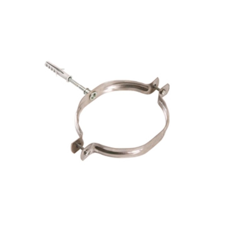 COLLARE INOX C/TASSELLO P/TUBO STUFA 13CM
