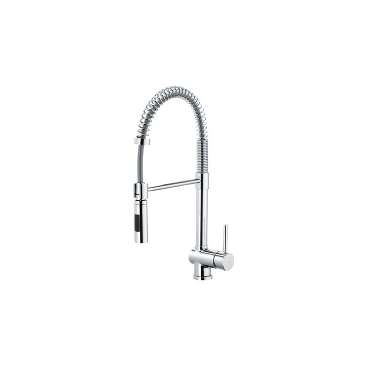 MISC. LAVELLO CON MOLLA E DOCCIA ESTRAIBILE STICK Cromo