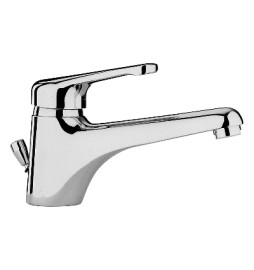 MISCELATORE MONOC. LAVABO BOCCA PROLUNGATA LINEA NETTUNO Cromo