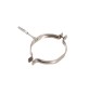 COLLARE INOX C/TASSELLO P/TUBO STUFA 15CM