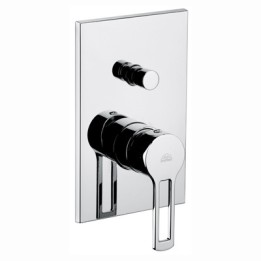 MISCELATORE MONOC. INCASSO DOCCIA CON DEVIATORE LINEA RINGO Cromo