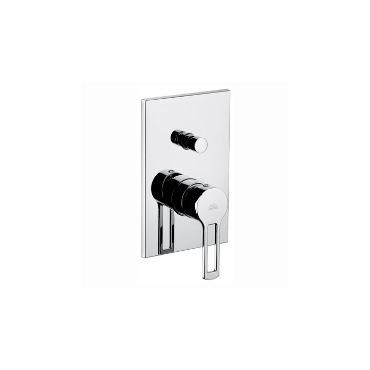 MISCELATORE MONOC. INCASSO DOCCIA CON DEVIATORE LINEA RINGO Cromo