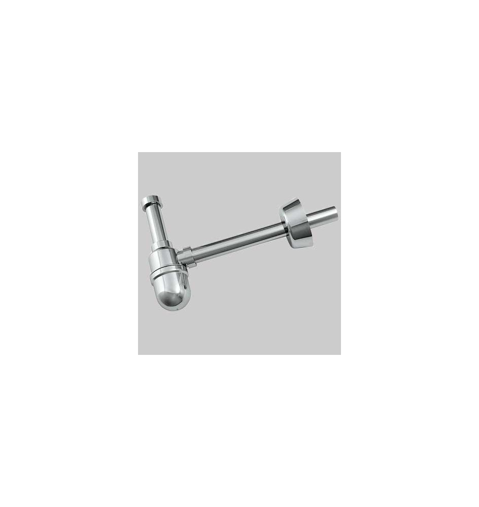 SIFONE A BOTTIGLIA CROMATO - Ø 32 x 250 1"1/4 ABS