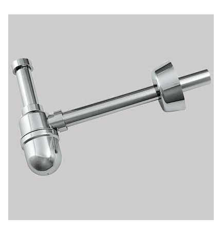 SIFONE A BOTTIGLIA CROMATO - Ø 32 x 250 1"1/4 ABS