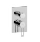 MISCELATORE MONOC. INCASSO DOCCIA CON DEV. 3 VIE RINGO Cromo