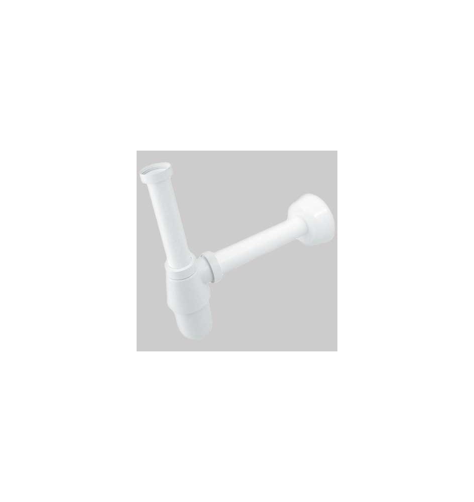 SIFONE A BOTTIGLIA BIANCO - Ø 32 x 250 1"1/4 ABS