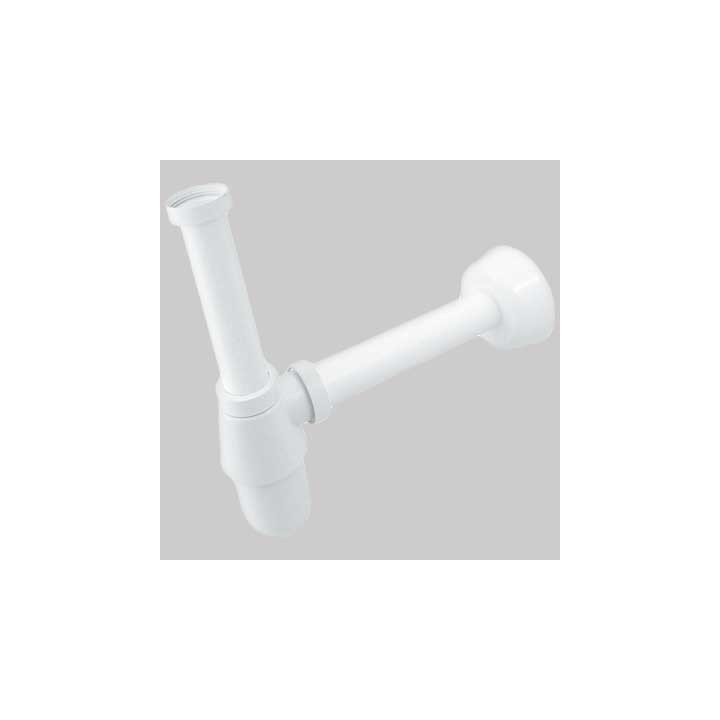 SIFONE A BOTTIGLIA BIANCO - Ø 32 x 250 1"1/4 ABS