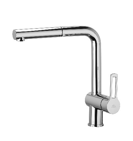 MISCELATORE MONOC. LAVELLO CON DOCCIA ESTRAIBILE LINEA RINGO Cromo