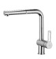 MISCELATORE MONOC. LAVELLO CON DOCCIA ESTRAIBILE LINEA RINGO Cromo