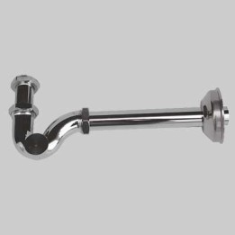 SIFONE AD ESSE CON CANOTTO E ROSONE - 1"1/4 Ø 32 x 250