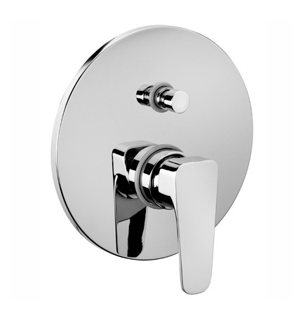 MISCELATORE MONOC. INCASSO DOCCIA CON DEVIATORE LINEA SLY Cromo