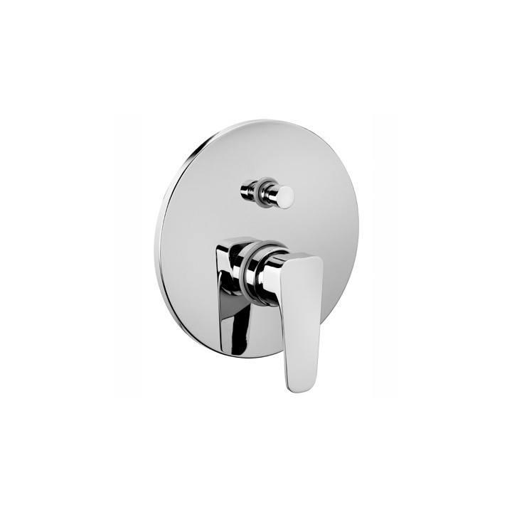 MISCELATORE MONOC. INCASSO DOCCIA CON DEVIATORE LINEA SLY Cromo