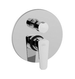 MISCELATORE MONOC. INCASSO DOCCIA CON DEV. 2 VIE SLY Cromo