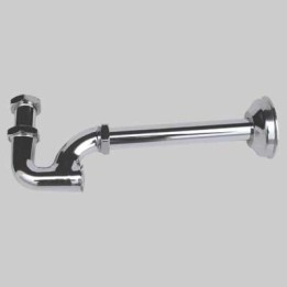 SIFONE A COLONNA CON CANOTTO E ROSONE - 1"1/4 Ø 32 x 250