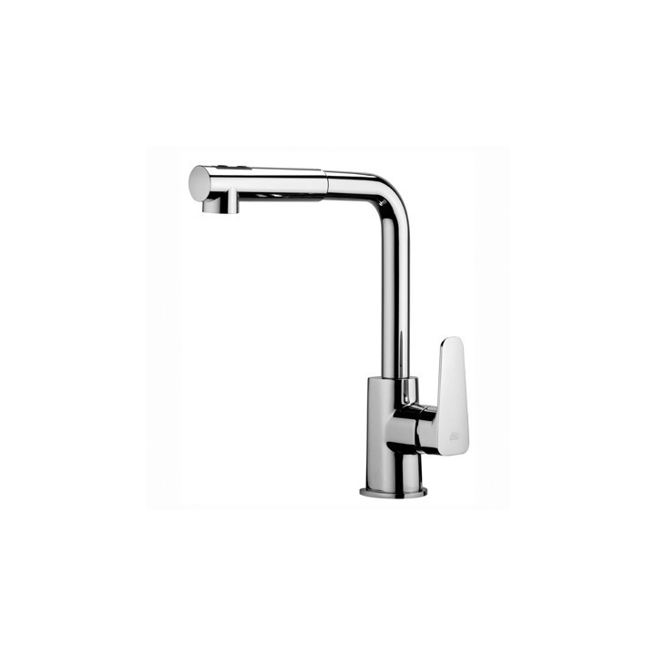 MISCELATORE MONOC. LAVELLO CON DOCCIA ESTRAIBILE LINEA SLY Cromo