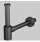 SIFONE D'ARREDO PER LAVABO "MIGNON" NERO - 1"1/4 x Ø 32