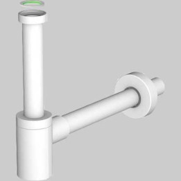 SIFONE D'ARREDO PER LAVABO "MIGNON" BIANCO - 1"1/4 x Ø 32
