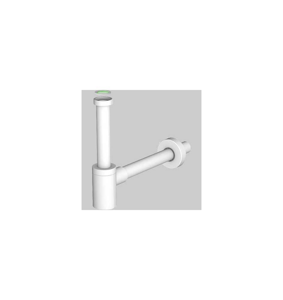 SIFONE D'ARREDO PER LAVABO "MIGNON" BIANCO - 1"1/4 x Ø 32
