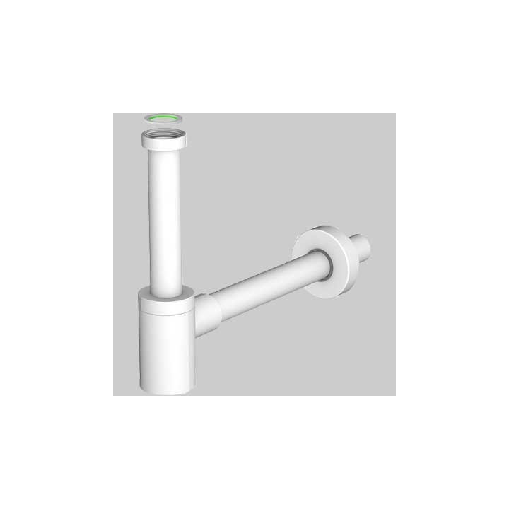 SIFONE D'ARREDO PER LAVABO "MIGNON" BIANCO - 1"1/4 x Ø 32