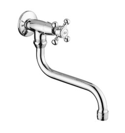 RUBINETTO SNODO CON BOCCA ORIENTABILE SERIE VIOLA Cromo