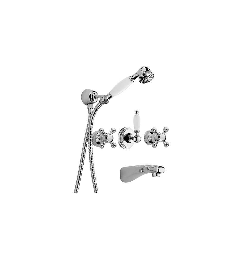 GRUPPO VASCA DOCCIA INCASSO SERIE VIOLA Cromo