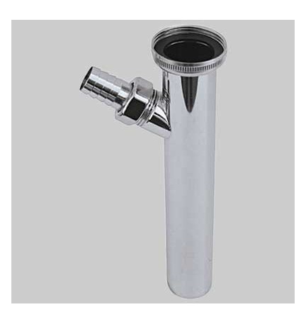 TUBO CON BATTENTE E ATTACCO LAVATRICE - 1"1/4 x 200 mm