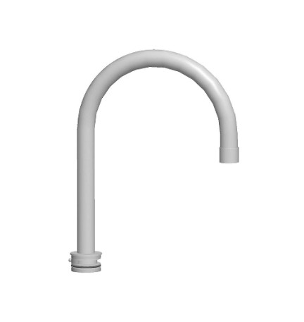 CANNA TUBO OMBRELLO PER MISCELATORE LAVELLO SLY Cromo