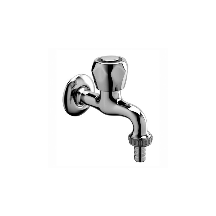 RUBINETTO PORTAGOMMA 1/2" CON ROSONE DANUBIO 1/2"