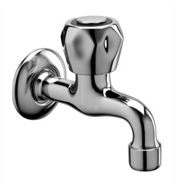 RUBINETTO PORTAGOMMA PROLUNGATO CON ROMPIGETTO DANUBIO 1/2"