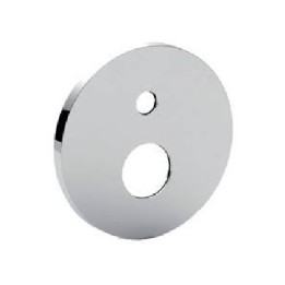 PIASTRA TONDA ABS 2 FORI CON OR Cromo