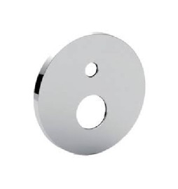 PIASTRA TONDA ABS 2 FORI CON OR Cromo