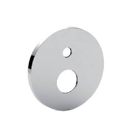 PIASTRA TONDA ABS 2 FORI CON OR Cromo